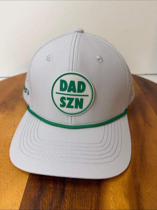 Dad SZN Other - New Dad SZN Modern Performance Rope Hat, 6 Panel SnapBack, NWOT, Grey & Green